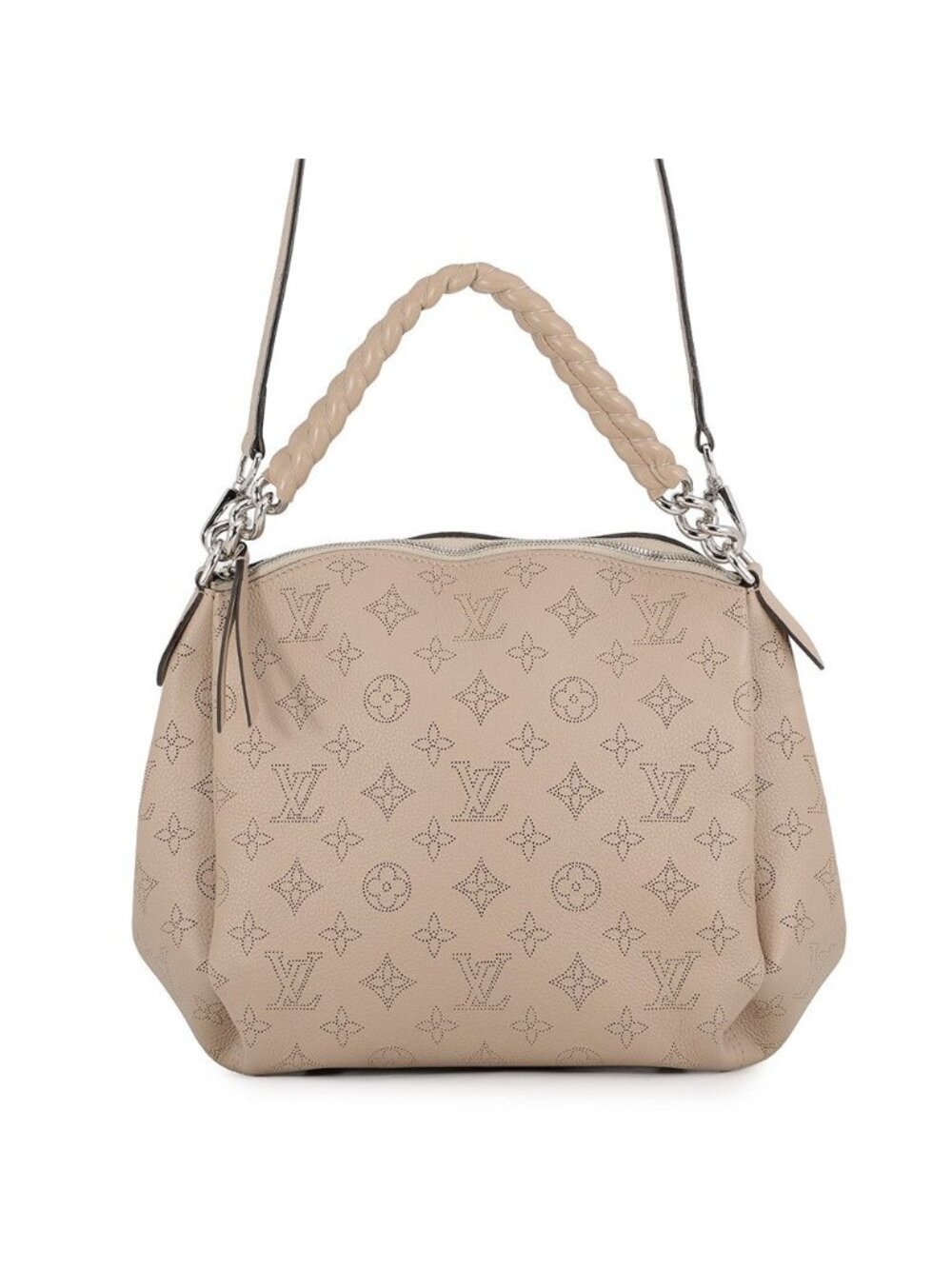 Louis Vuitton Shoulder Bag Monogram Mahina Babylon Chain BB